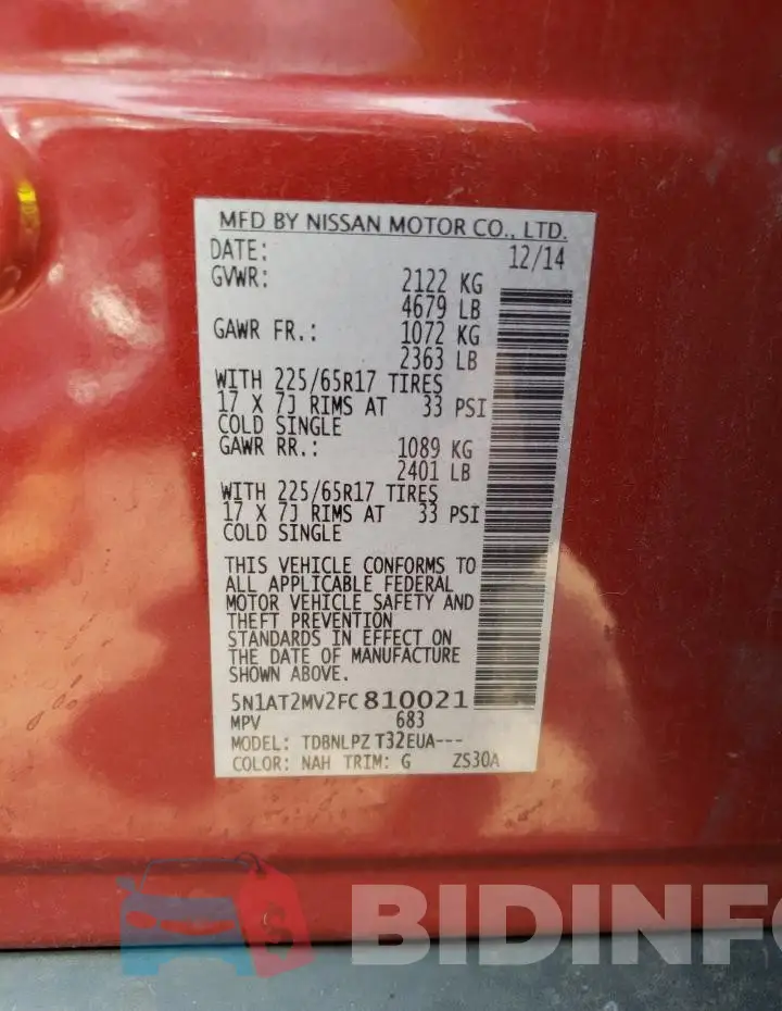 5N1AT2MV2FC810021 Photo# 12