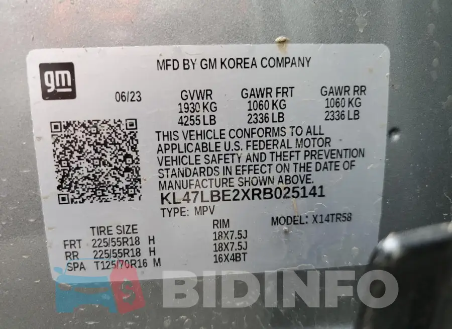 KL47LBE2XRB025141 Photo# 13