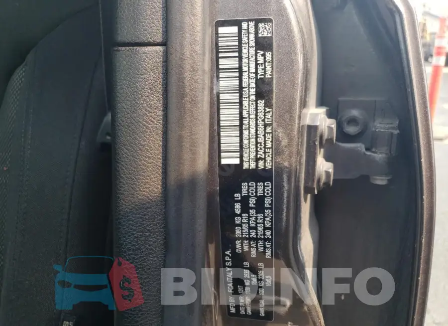 ZACCJBAB6HPG63892 Photo# 14
