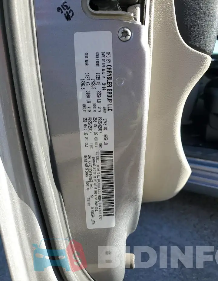 2C4RC1BGXFR538878 Photo# 13