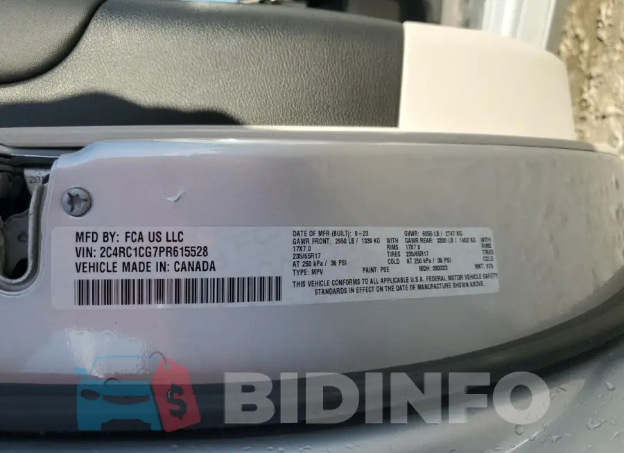 2C4RC1CG7PR615528 Photo# 13