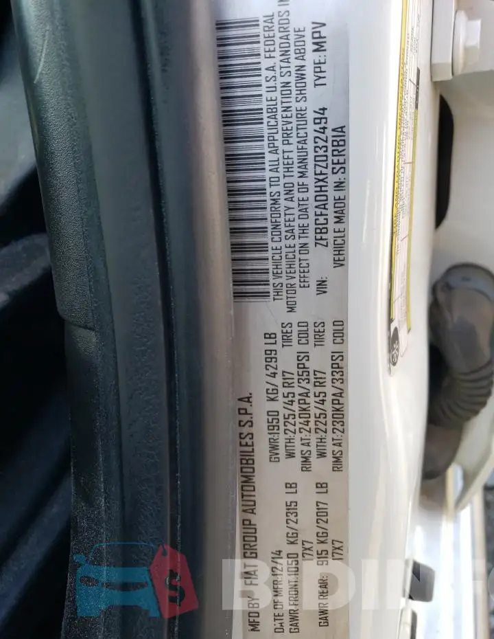 ZFBCFADHXFZ032494 Photo# 12