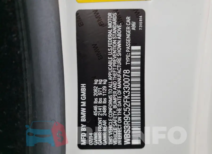 WBS3R9C52FK330078 Photo# 12