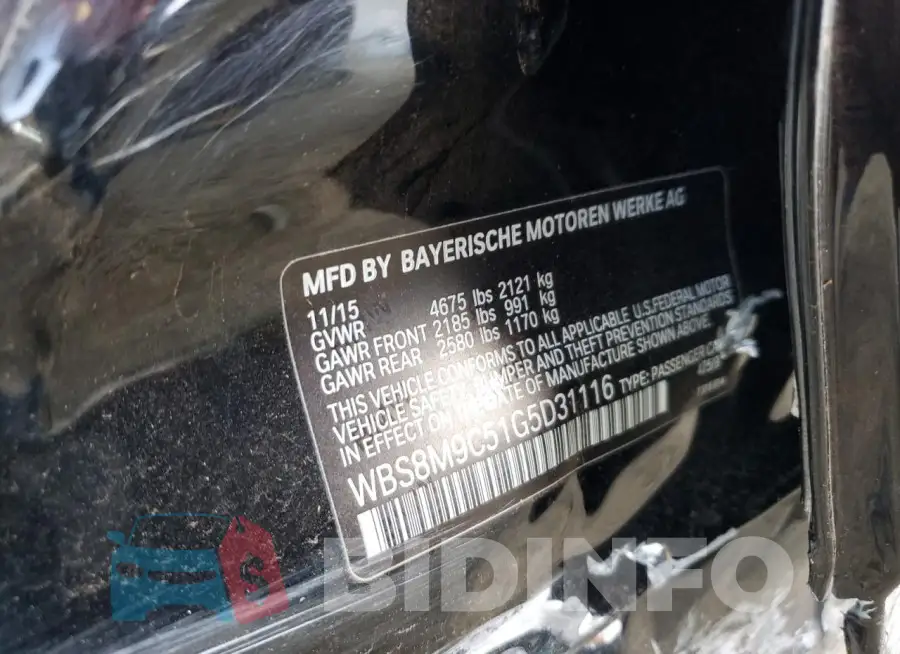 WBS8M9C51G5D31116 Photo# 12