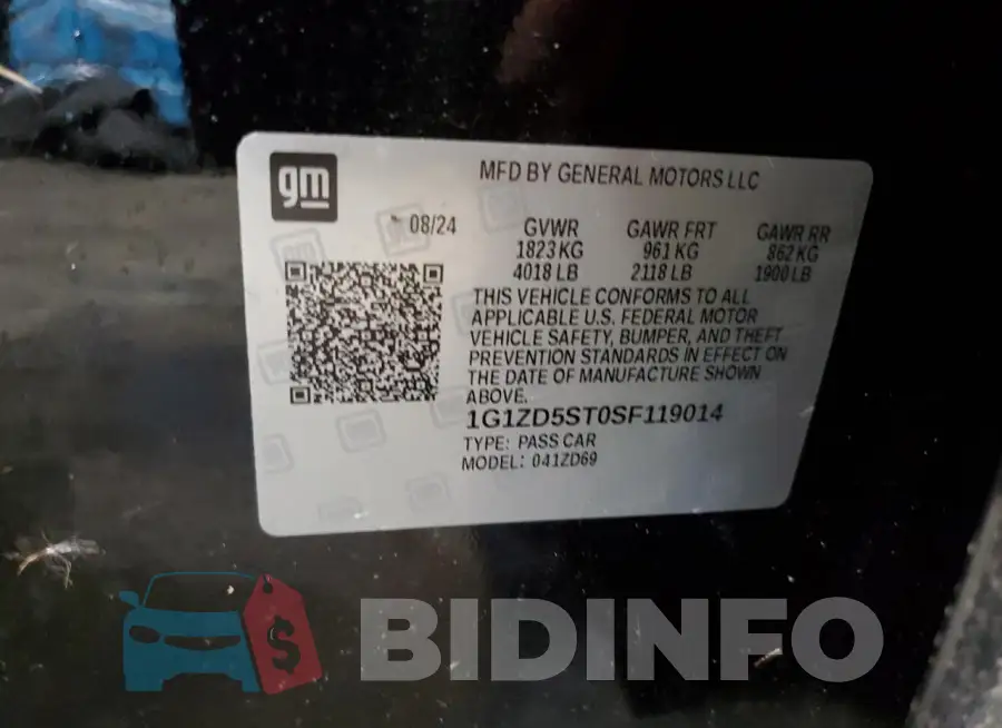1G1ZD5ST0SF119014 Photo# 13