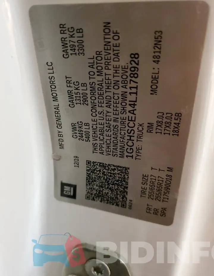 1GCHSCEA4L1178928 Photo# 13