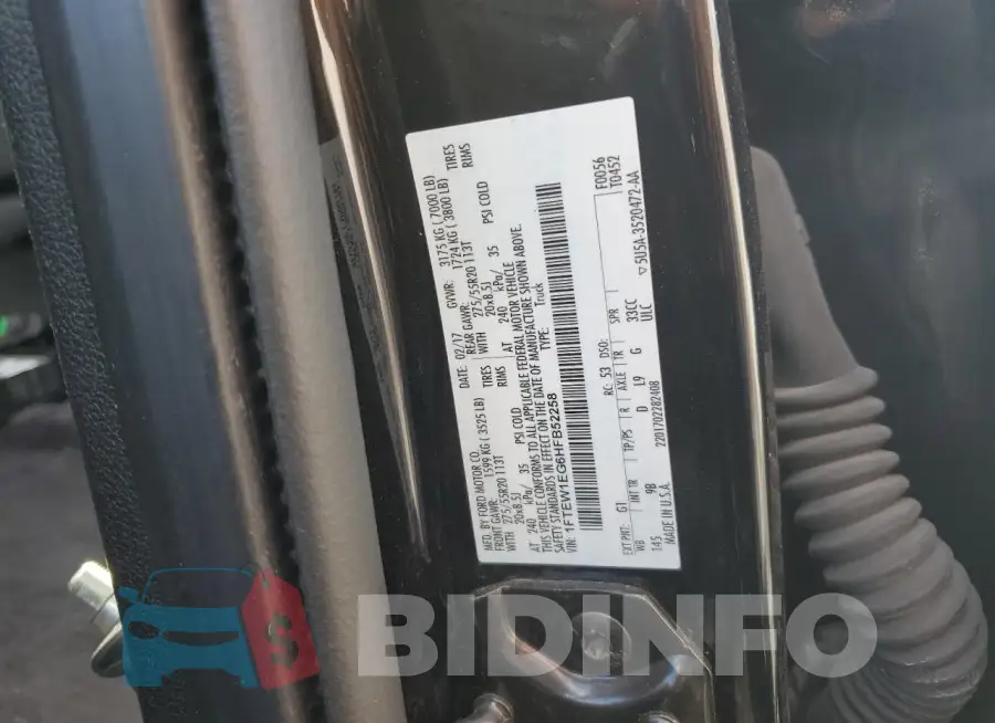 1FTEW1EG6HFB52258 Photo# 13
