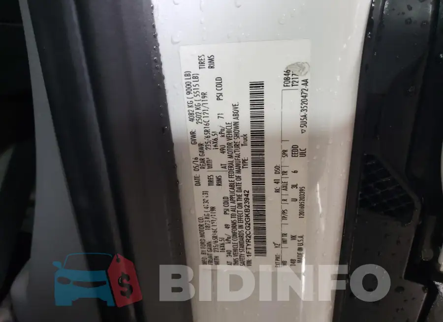 1FTYR2CG2GKB23942 Photo# 13