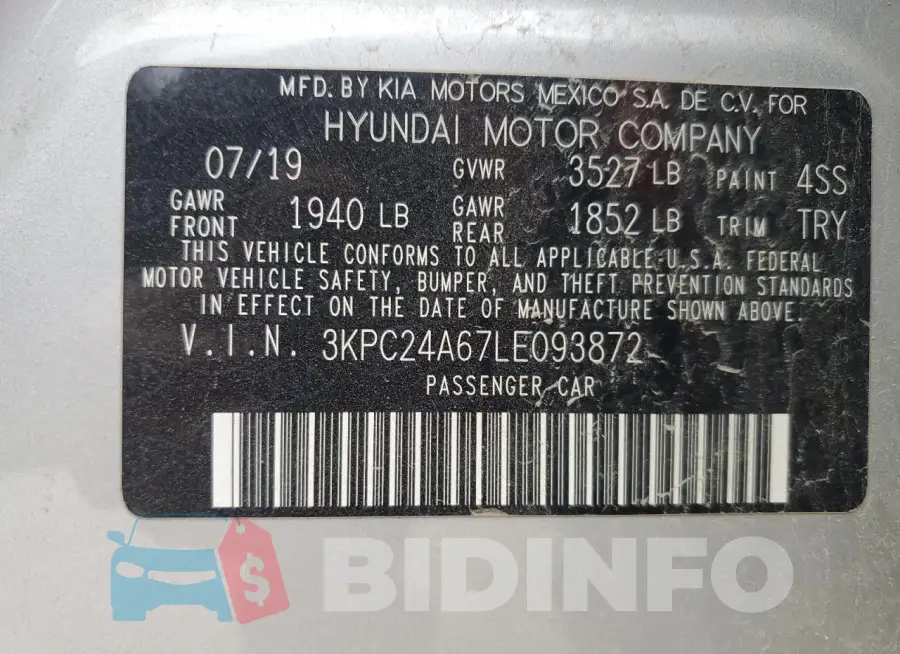 3KPC24A67LE093872 Photo# 13