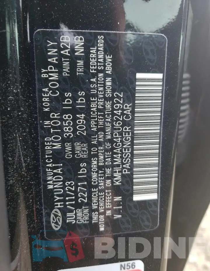 KMHLM4AG4PU624922 Photo# 12