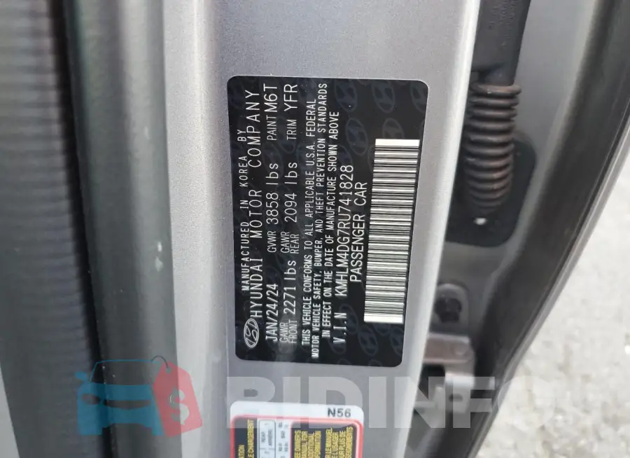 KMHLM4DG7RU741828 Photo# 12