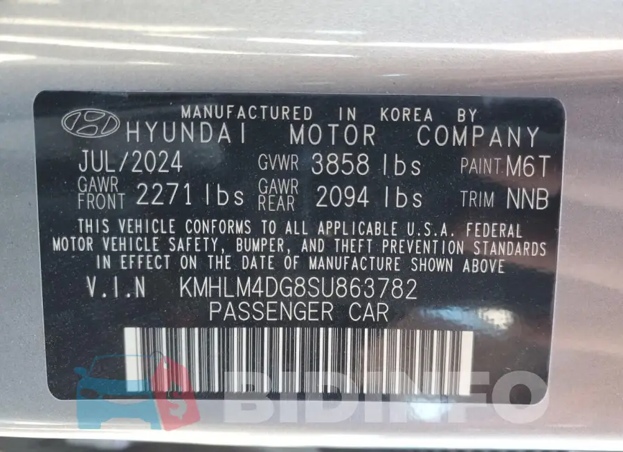 KMHLM4DG8SU863782 Photo# 12
