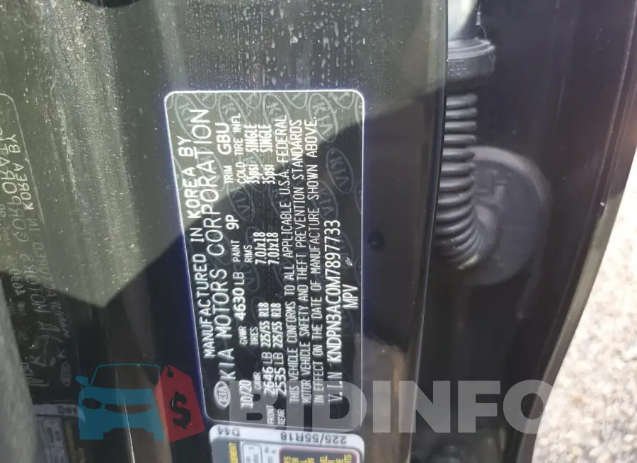 KNDPN3AC0M7897733 Photo# 14
