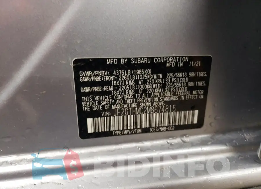 JF2GTHMC2M8674815 Photo# 13