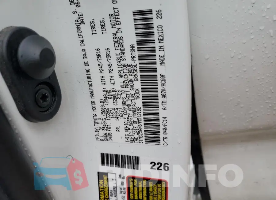 3TMCZ5AN6NM512182 Photo# 13