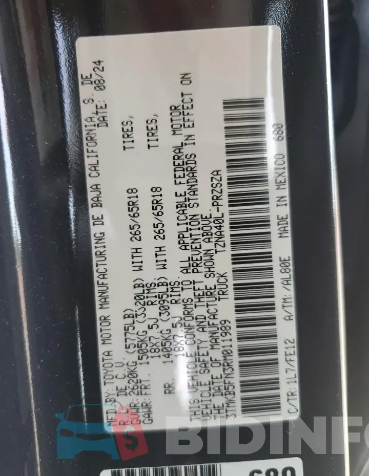 3TMKB5FN3RM011989 Photo# 13