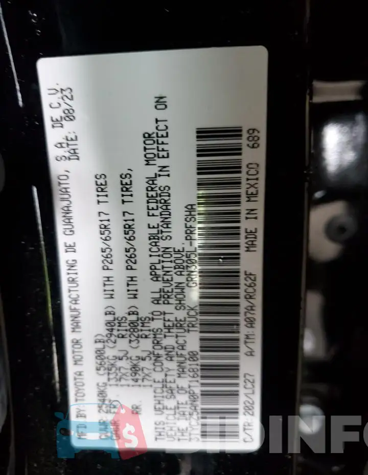 3TYCZ5AN0PT168100 Photo# 12