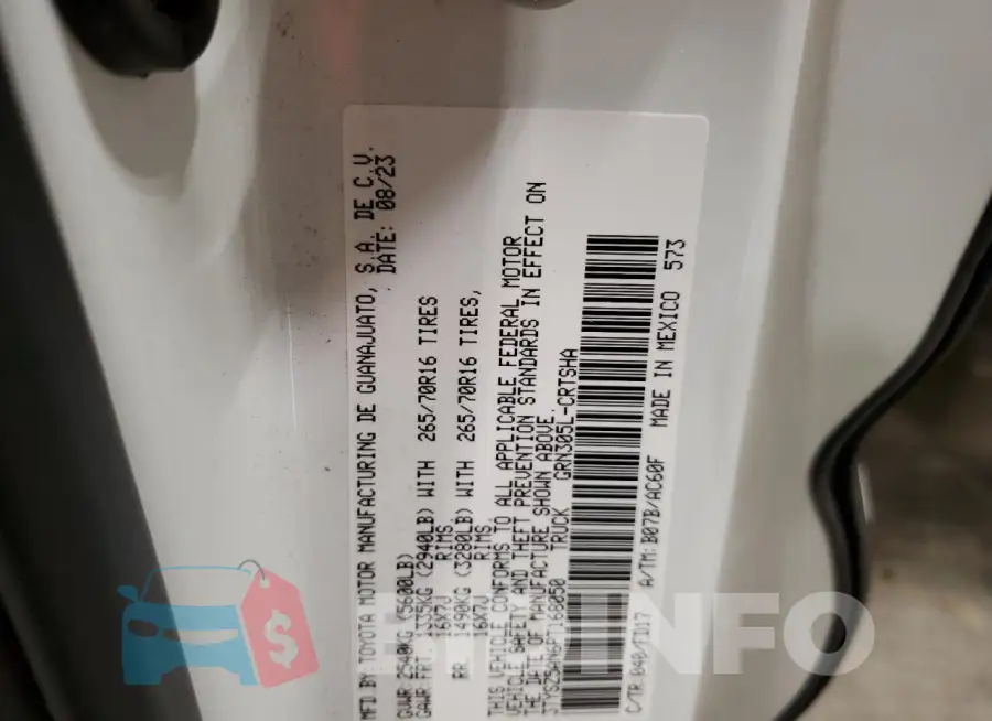 3TYSZ5AN6PT168050 Photo# 12