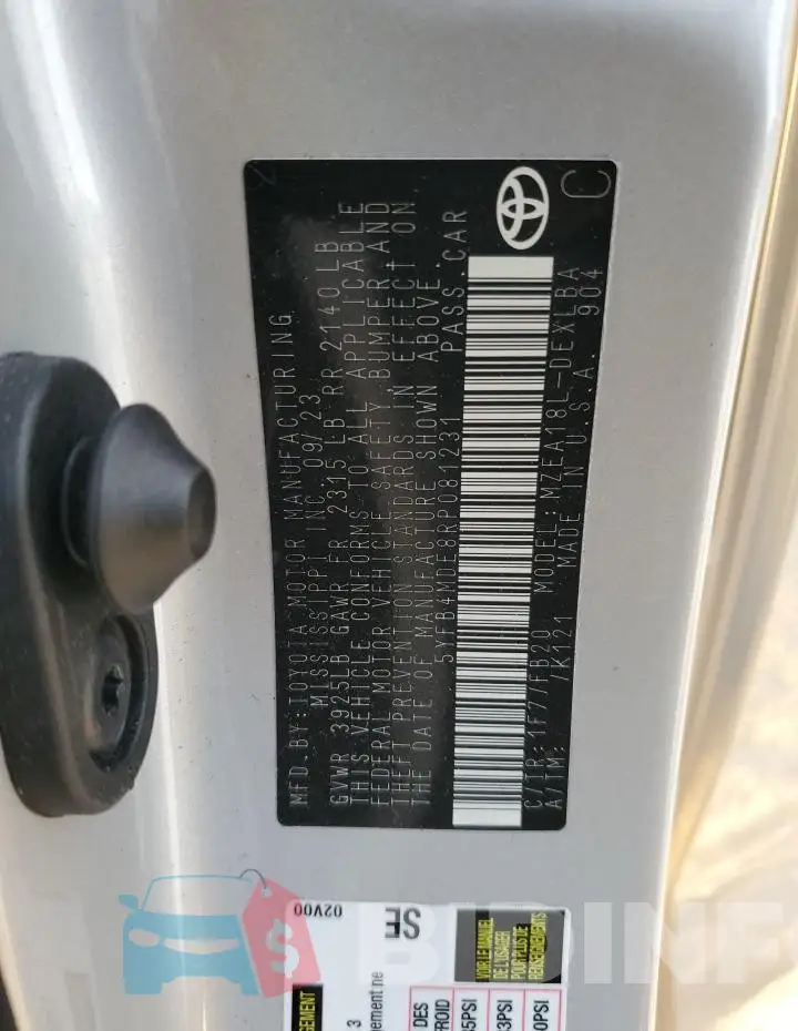 5YFB4MDE8RP081231 Photo# 12