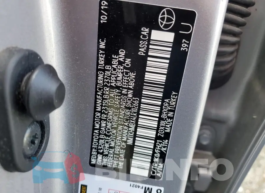 NMTKHMBX4LR102663 Photo# 12