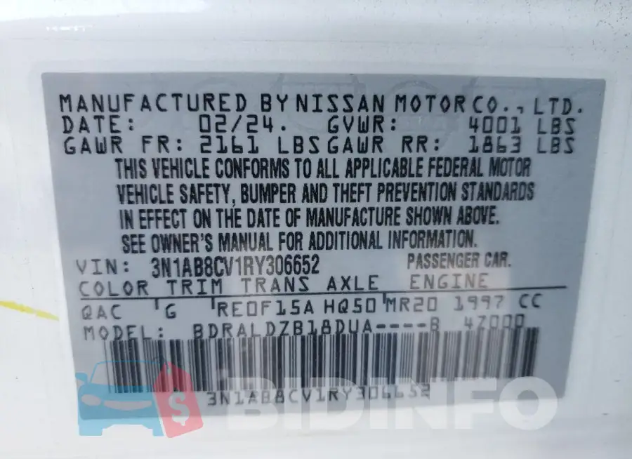 3N1AB8CV1RY306652 Photo# 13
