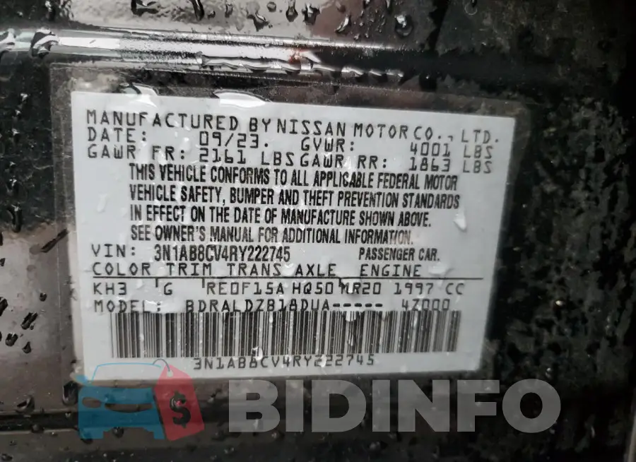 3N1AB8CV4RY222745 Photo# 13