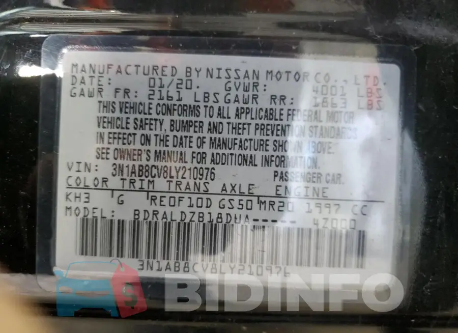 3N1AB8CV8LY210976 Photo# 12
