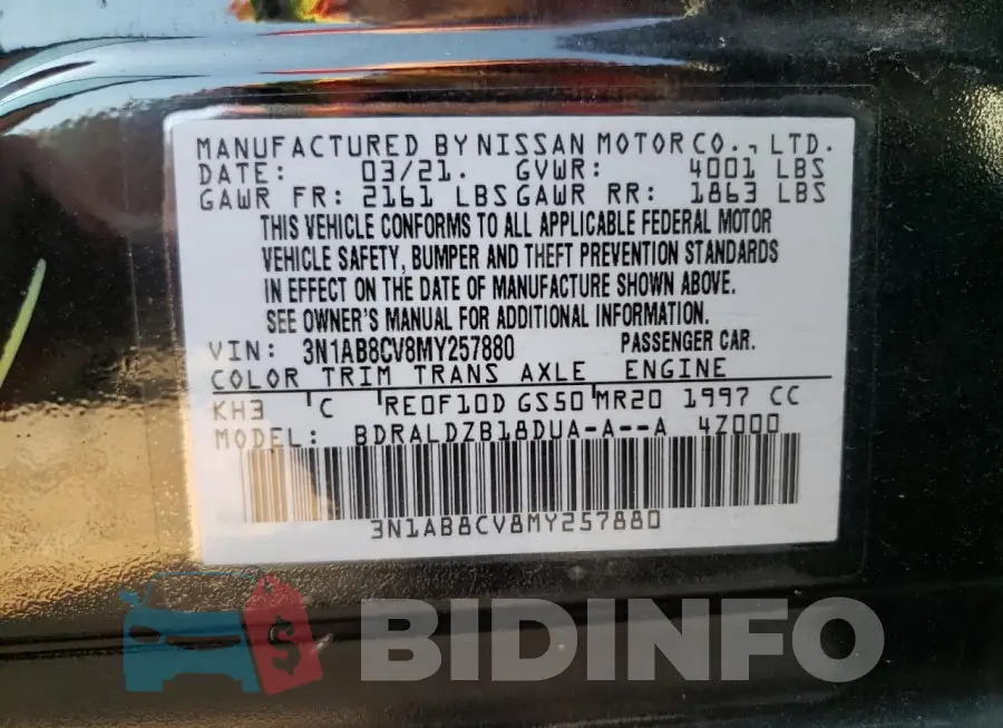 3N1AB8CV8MY257880 Photo# 12