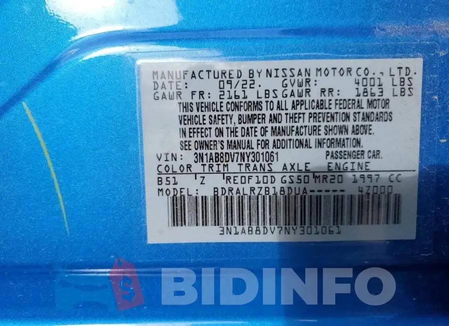 3N1AB8DV7NY301061 Photo# 12