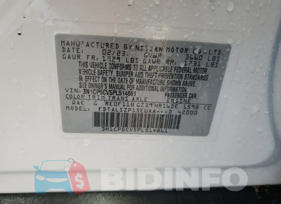 3N1CP5CV5PL514861 Photo# 14