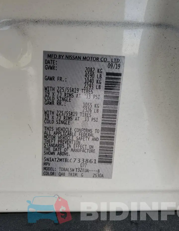 5N1AT2MT8LC733861 Photo# 14