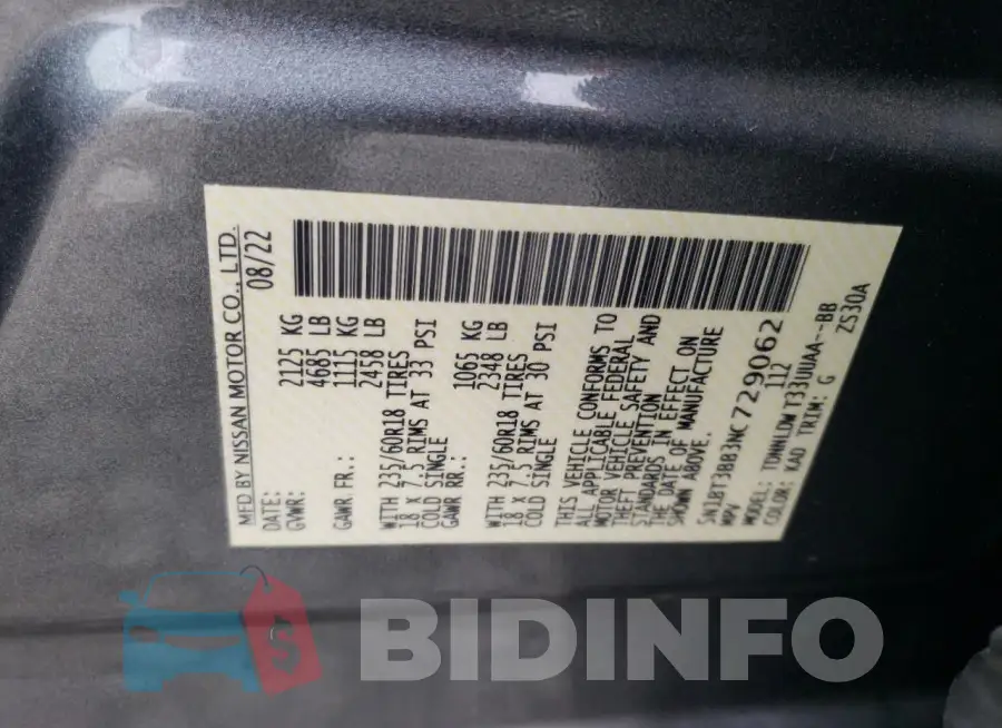 5N1BT3BB3NC729062 Photo# 13