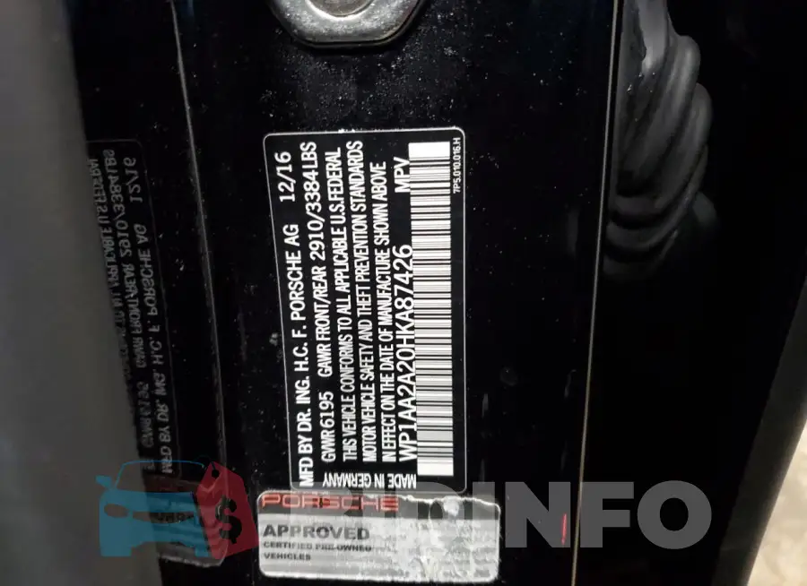 WP1AA2A20HKA87426 Photo# 13