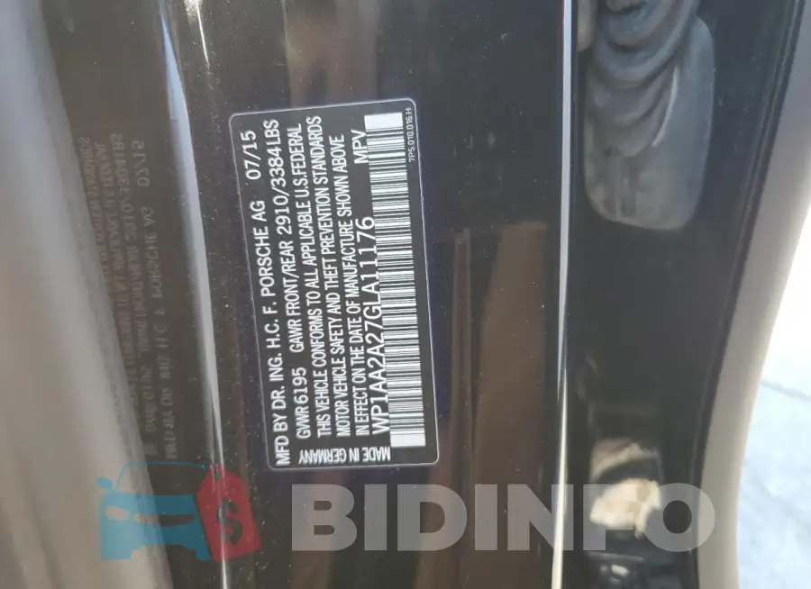 WP1AA2A27GLA11176 Photo# 13