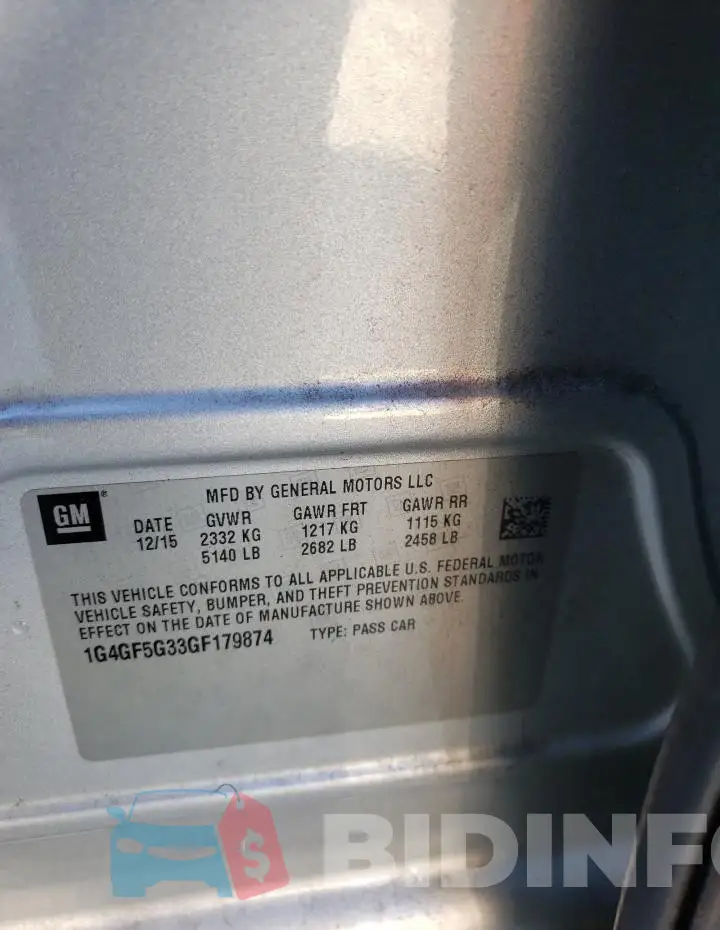 1G4GF5G33GF179874 Photo# 12