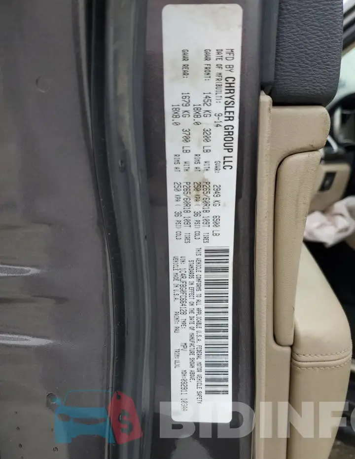 1C4RJFBG0FC664128 Photo# 12