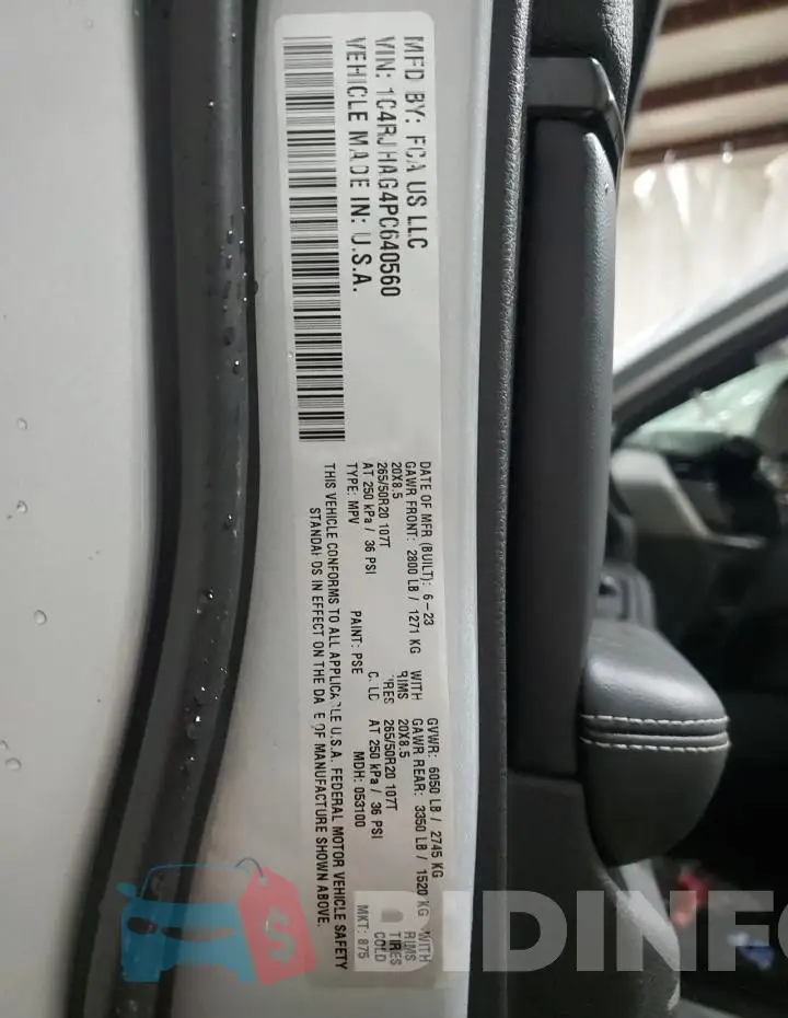 1C4RJHAG4PC640560 Photo# 14