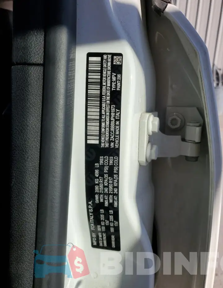 ZACCJBBB9JPH81973 Photo# 14