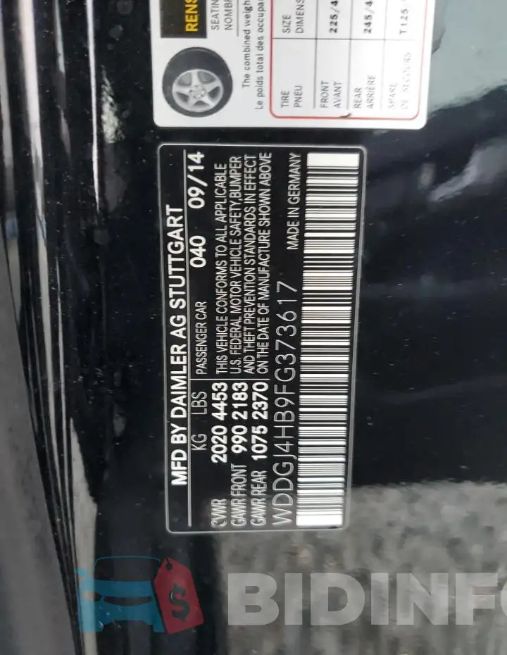 WDDGJ4HB9FG373617 Photo# 12