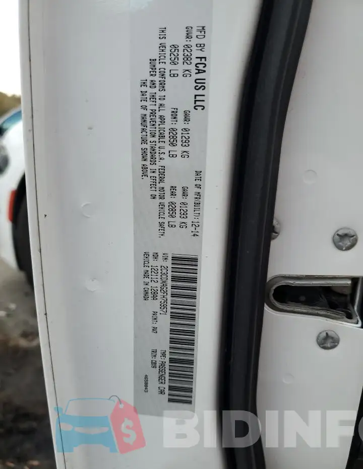 2C3CDXAG2FH759571 Photo# 12