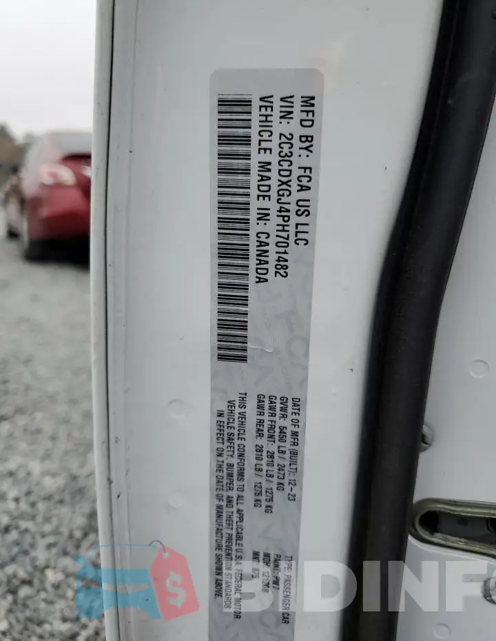 2C3CDXGJ4PH701482 Photo# 13