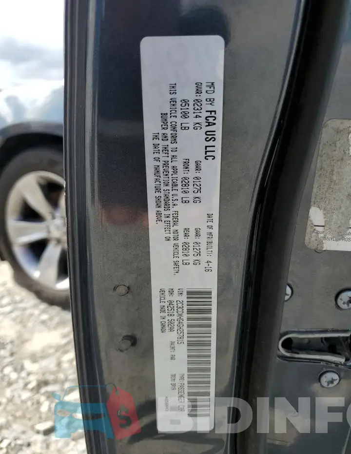 2C3CDXHG4GH257815 Photo# 13