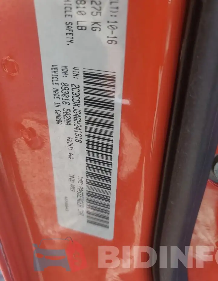 2C3CDXJG4GH341918 Photo# 12