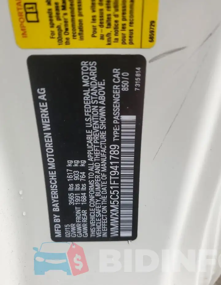 WMWXM5C51FT941789 Photo# 13