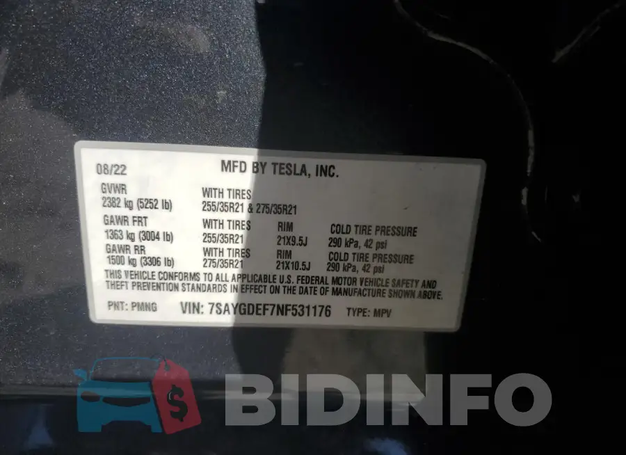 7SAYGDEF7NF531176 Photo# 13