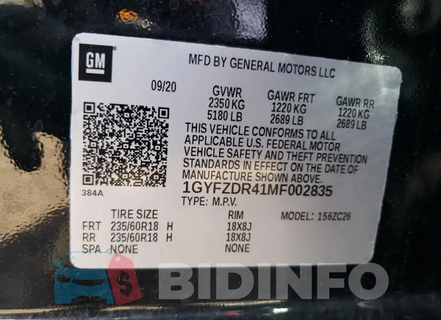 1GYFZDR41MF002835 Photo# 12