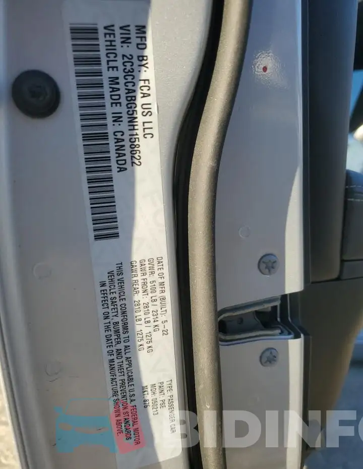 2C3CCABG5NH158622 Photo# 12