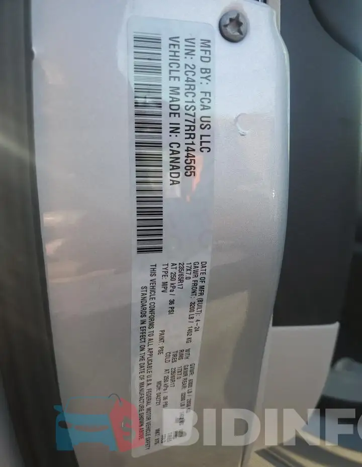 2C4RC1S77RR144565 Photo# 14