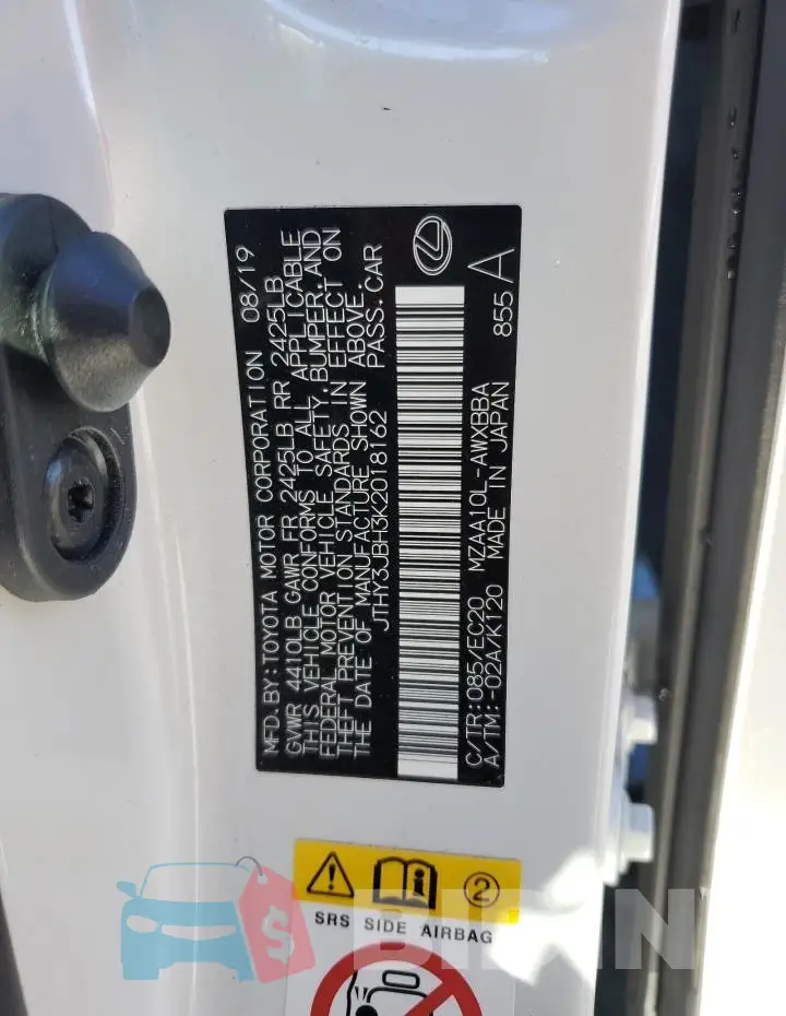 JTHY3JBH3K2018162 Photo# 13