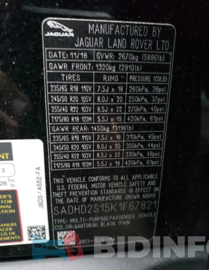 SADHD2S15K1F67821 Photo# 14